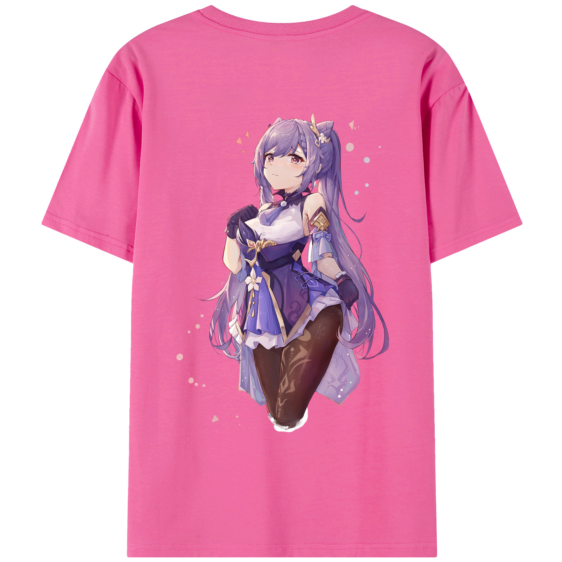 げんし神 刻晴 こくせい genshin Kokusei レディース半袖Tシャツ(バックプリント)